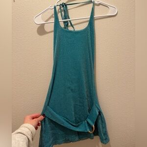 Princess Polly Teal Backless Dress